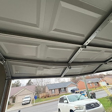 Quick-garage-door-swap-out-after-hit-by-a-car 0